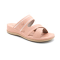 Blush Elegance Cross-Strap Wedge Slide
