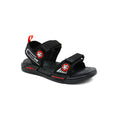 Kids Sport Sandal Black Red Velcro