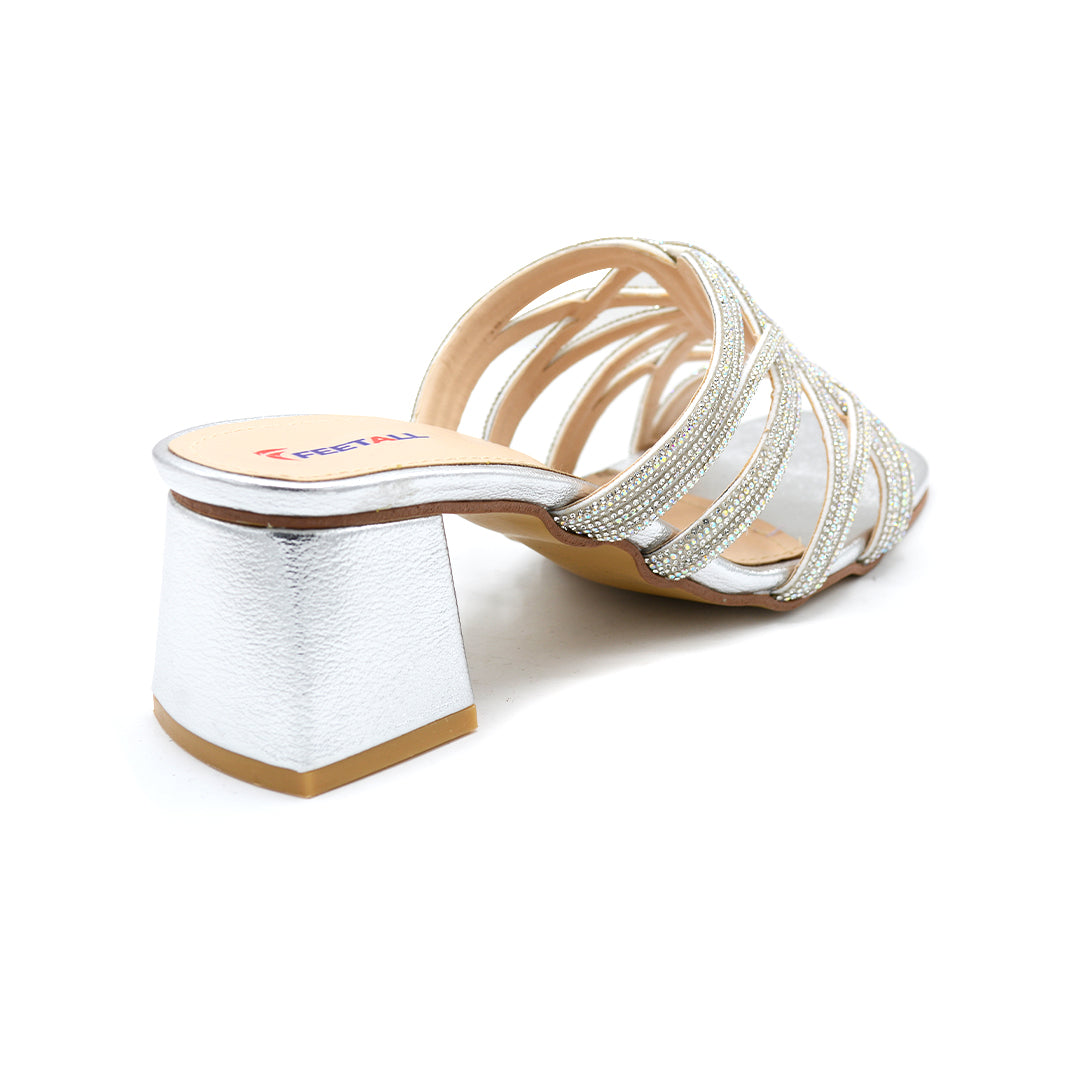 Astra Crystal Multi-Strap Block Heel