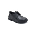 Classic Black Lace-Up School Derby Shoe (5 Years - 10 Years)