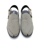 Slate Grey Suede Peshawari Chappal