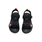 Kids Sport Sandal Black Red Velcro