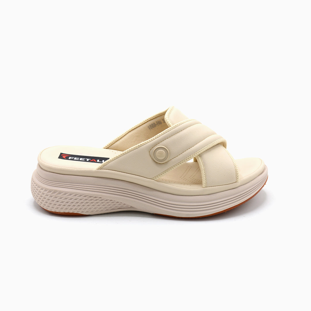 Cross Strap Platform Slides