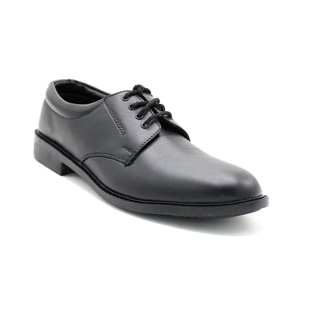Black Formal Lace-Up Derby Shoes