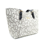 Caramel Charm Embossed Tote Bag