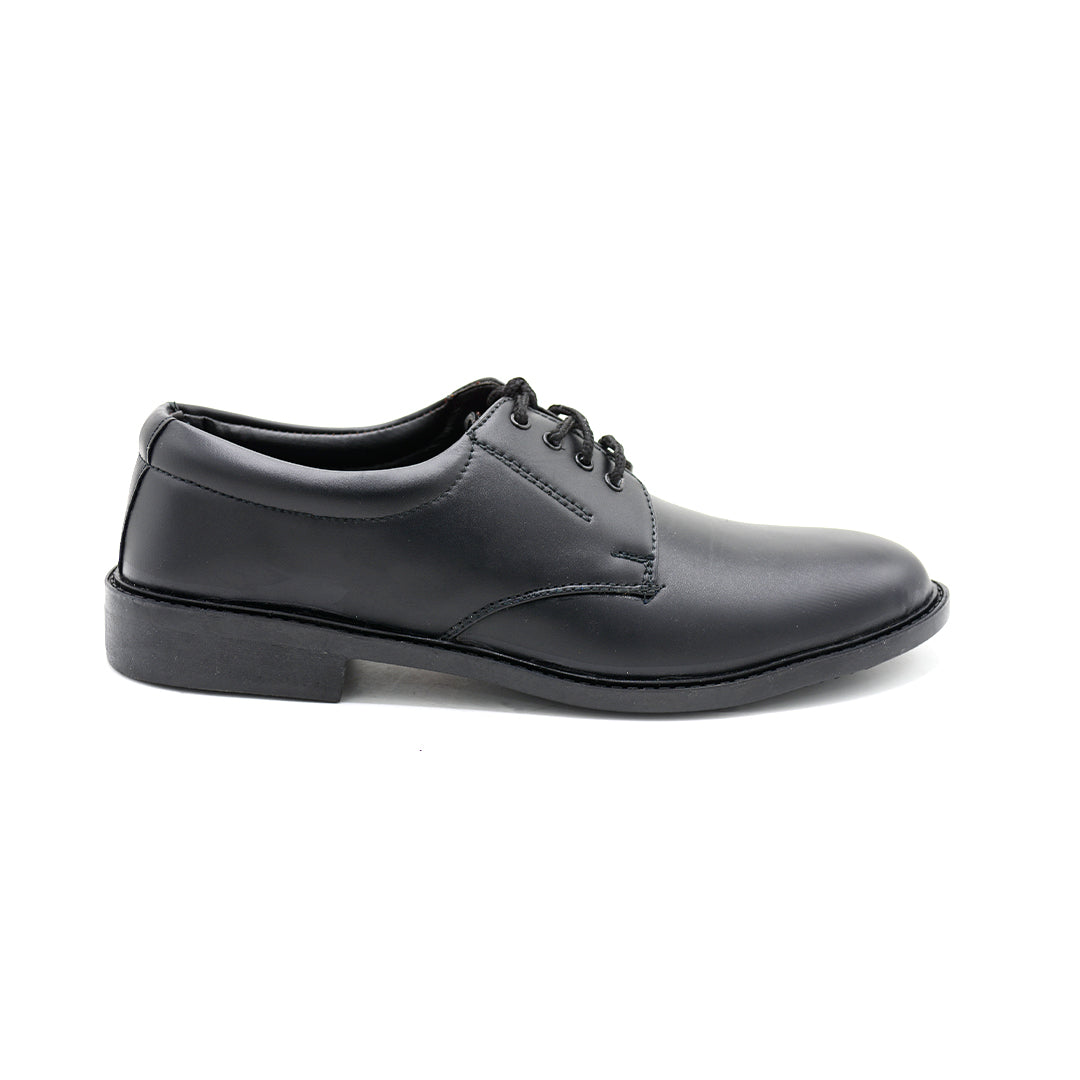 Black Formal Lace-Up Derby Shoes