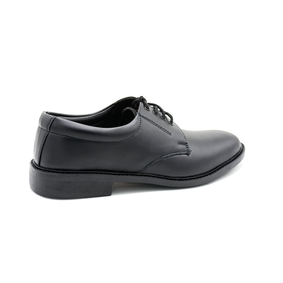 Black Formal Lace-Up Derby Shoes