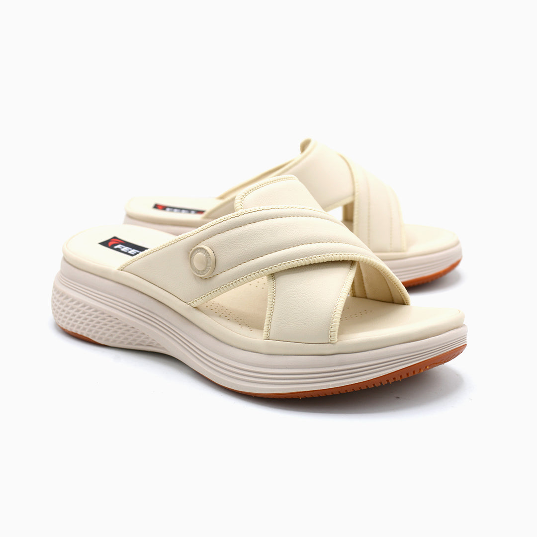 Cross Strap Platform Slides