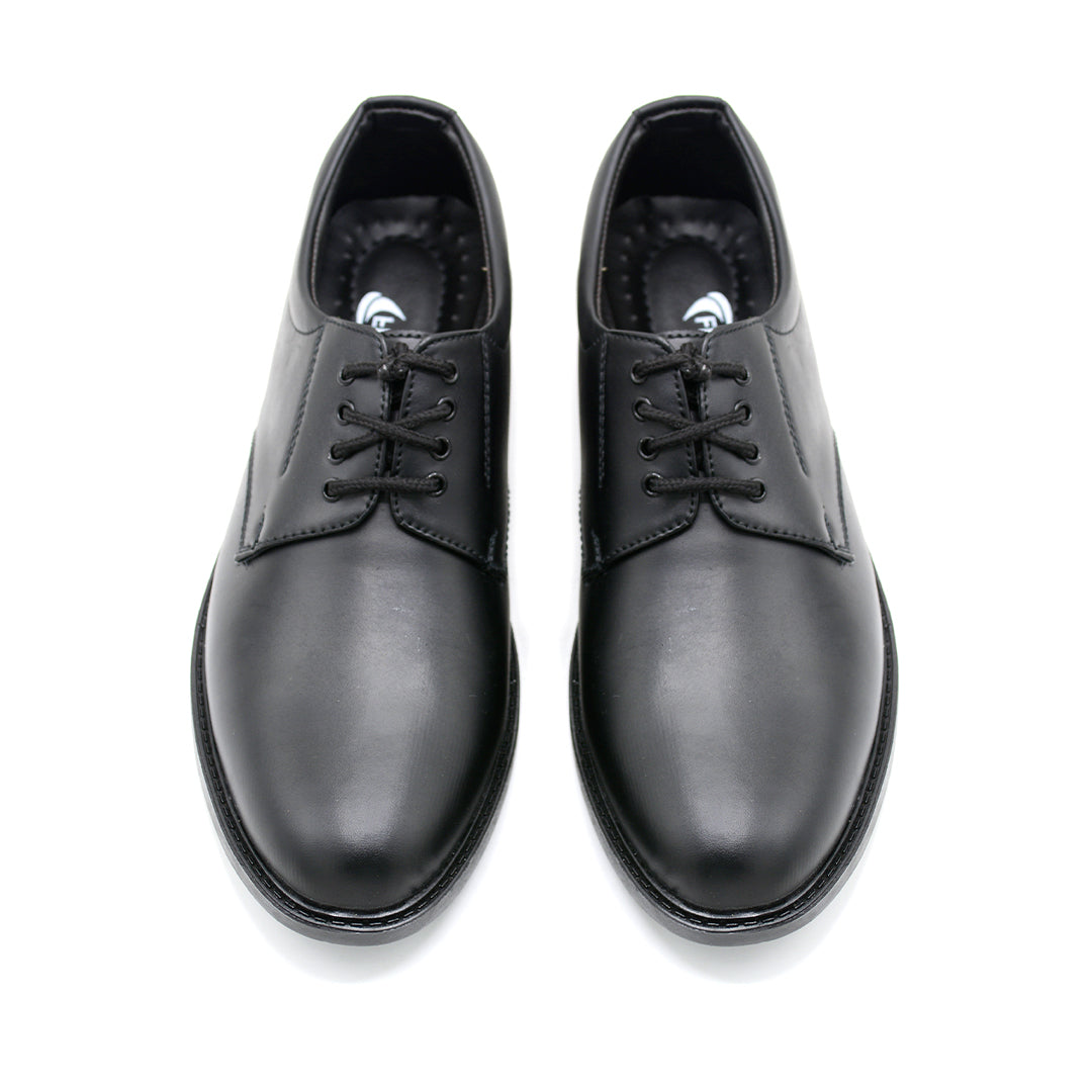Black Formal Lace-Up Derby Shoes