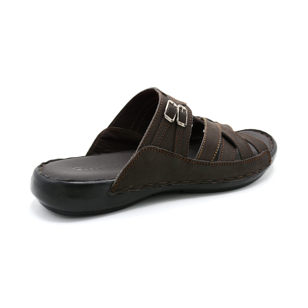 Men’s Rugged Woven Leather Slides