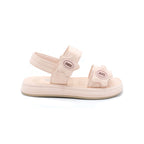 Quilted Platform Sandals With Logo Detail