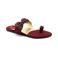 Beaded Strap Toe-Ring Flat