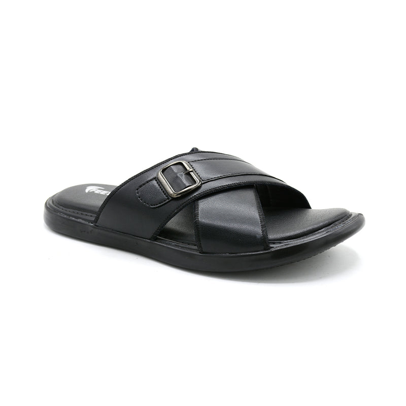 Men’s Urban Cross-Strap Buckle Slides