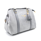 Cocoa Velvet Tassel Handbag