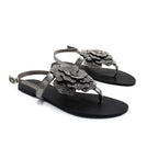 Aurora Crystal Floral Slingback Sandal