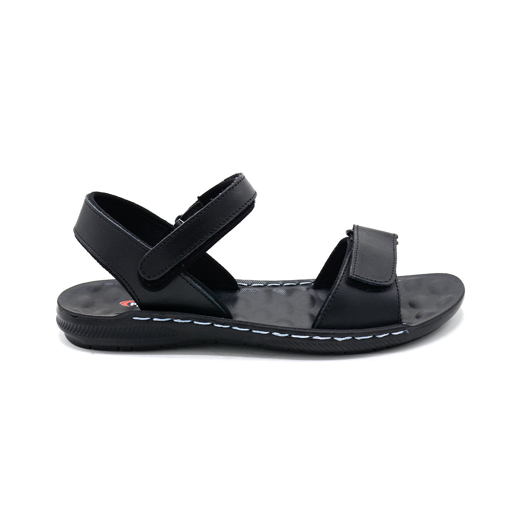 Black Adjustable Comfort Strap Sandal