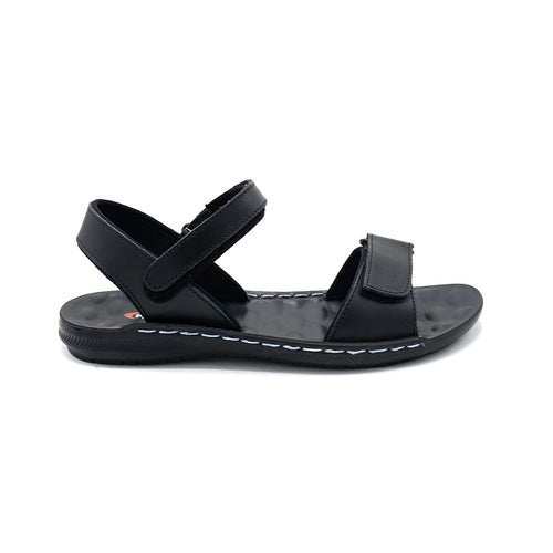 Black Adjustable Comfort Strap Sandal
