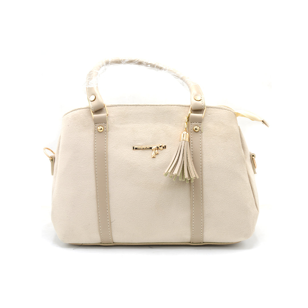 Cocoa Velvet Tassel Handbag
