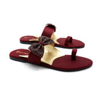Beaded Strap Toe-Ring Flat