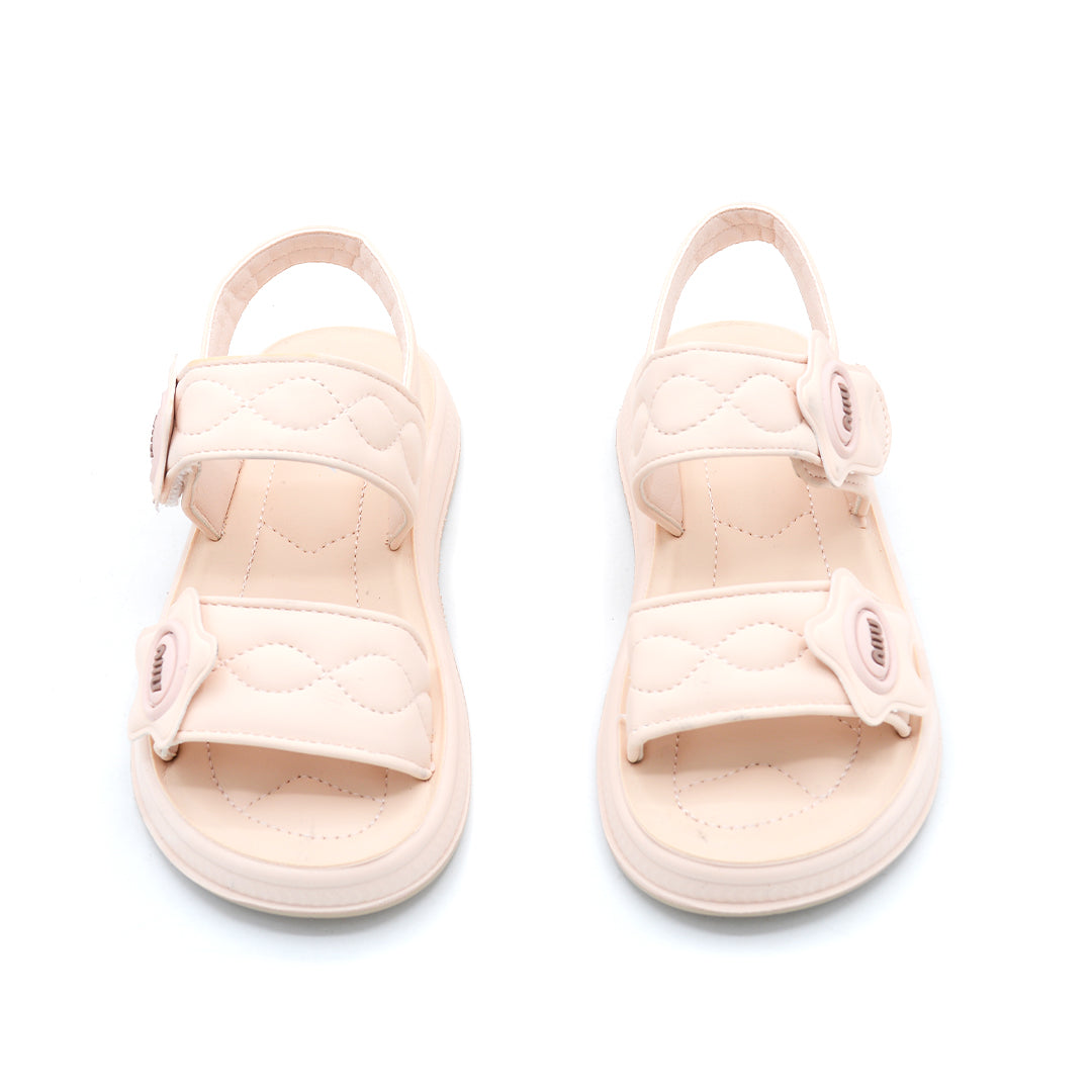 Quilted Platform Sandals With Logo Detail