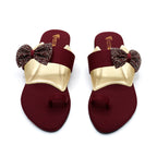 Beaded Strap Toe-Ring Flat
