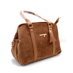 Cocoa Velvet Tassel Handbag