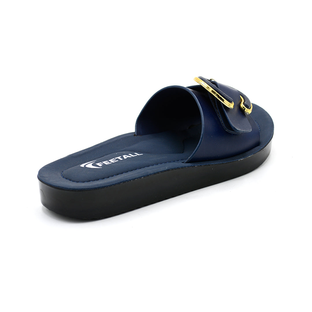 Luxury Buckle Comfort Platform Slides