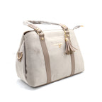 Cocoa Velvet Tassel Handbag
