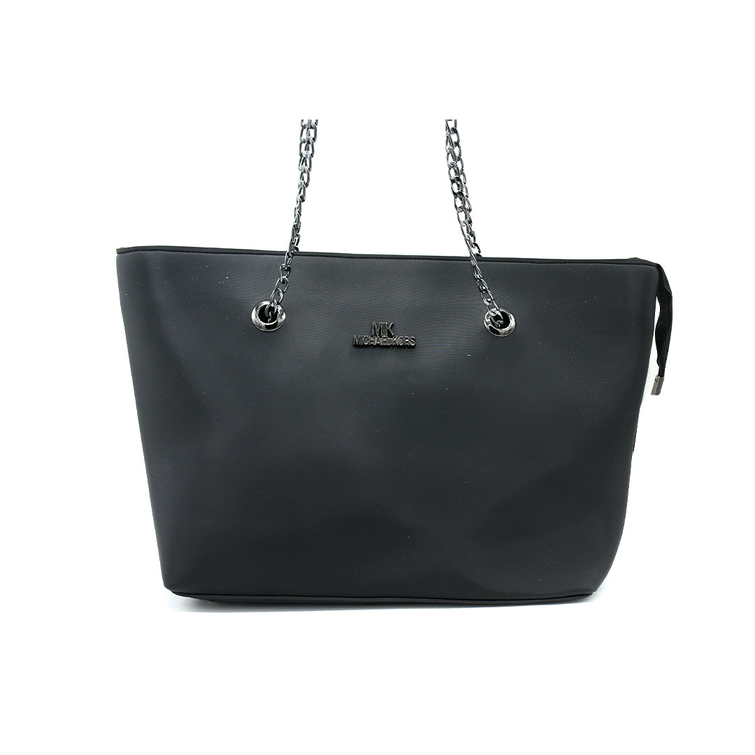 Midnight Chain Luxe Tote Bag