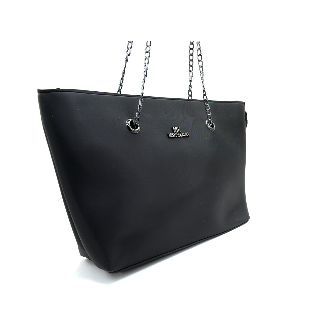 Midnight Chain Luxe Tote Bag