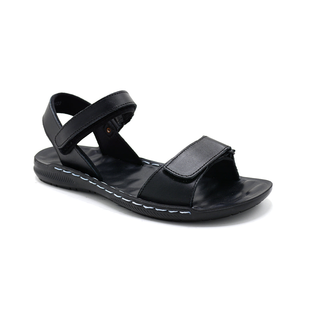 Black Adjustable Comfort Strap Sandal