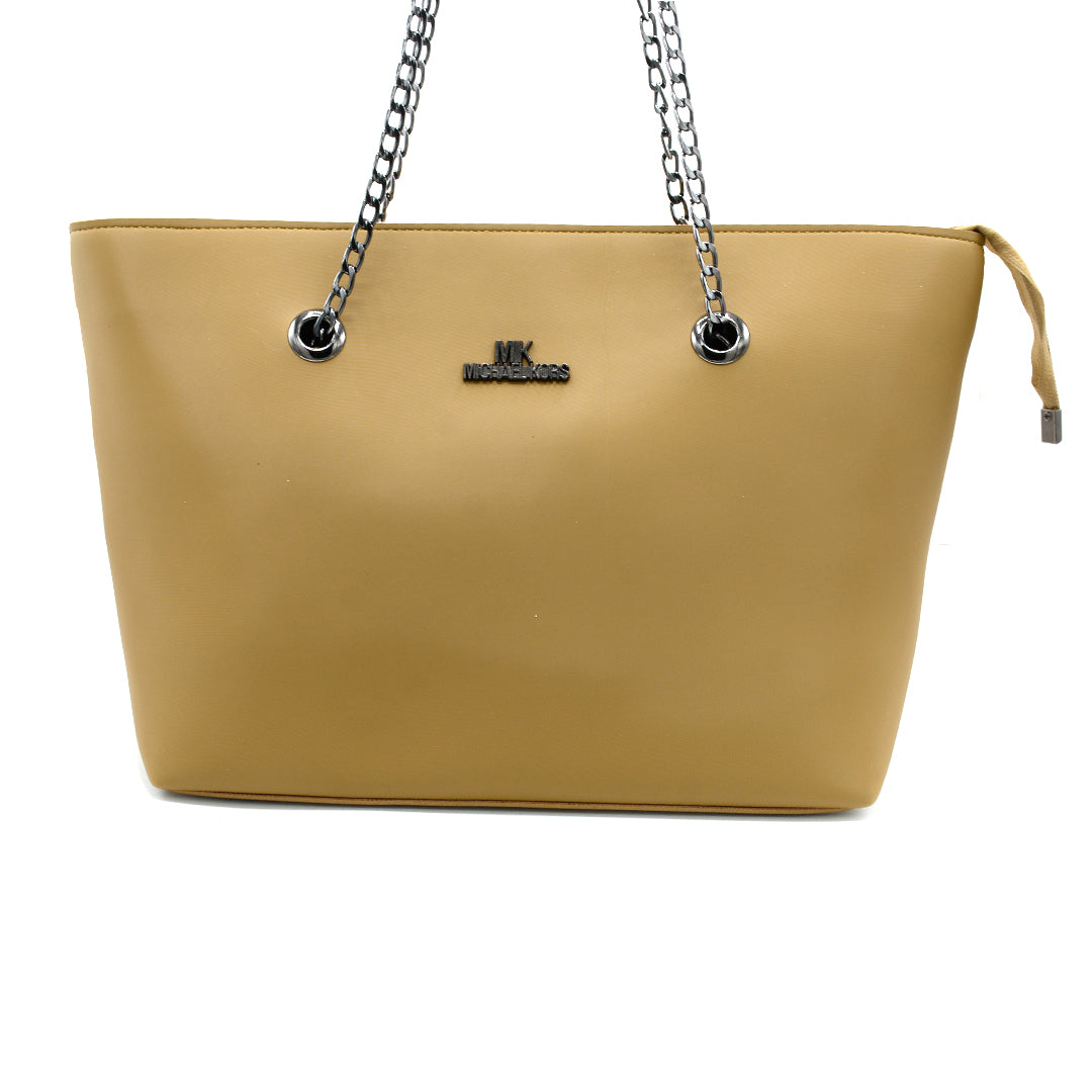 Midnight Chain Luxe Tote Bag
