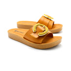 Luxury Buckle Comfort Platform Slides