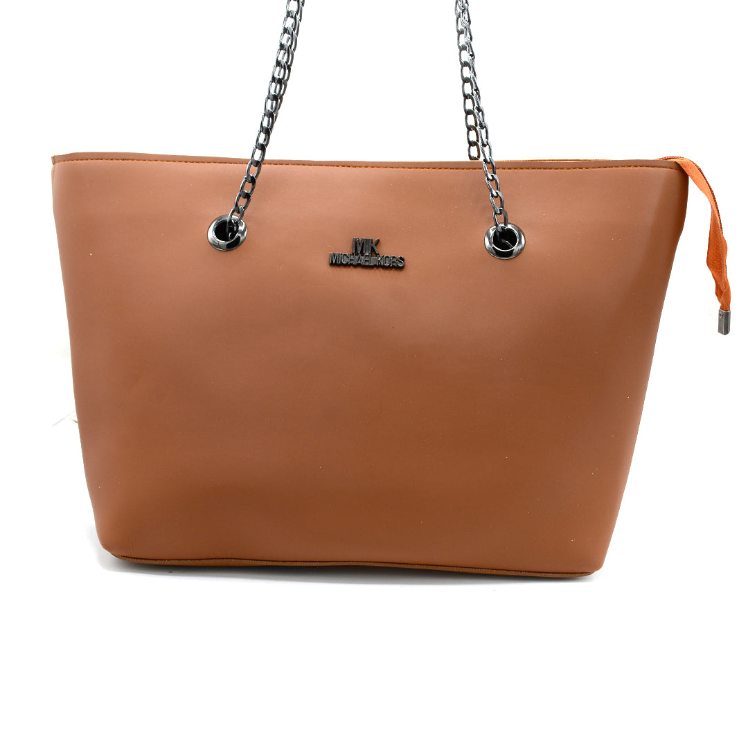 Midnight Chain Luxe Tote Bag