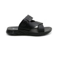 Men’s Contemporary Cross-Strap Buckle Slides
