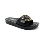 Luxury Buckle Comfort Platform Slides