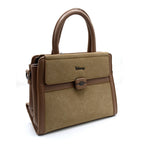 Noir Classic Dual-Tone Handbag