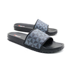 Black Textured Comfort Slip-On Slides