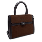 Noir Classic Dual-Tone Handbag