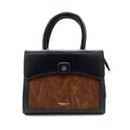 Noir Classic Dual-Tone Handbag