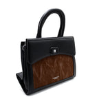 Noir Classic Dual-Tone Handbag