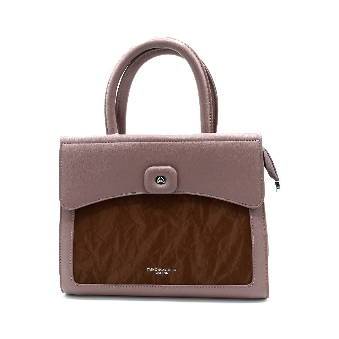 Noir Classic Dual-Tone Handbag