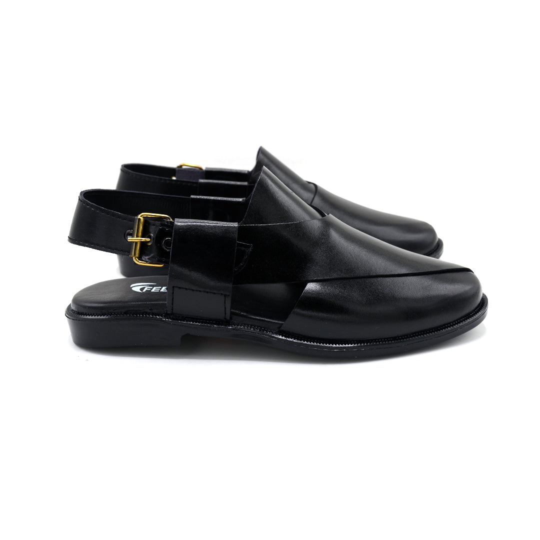 Premium Black Peshawari for the Modern Gentleman.