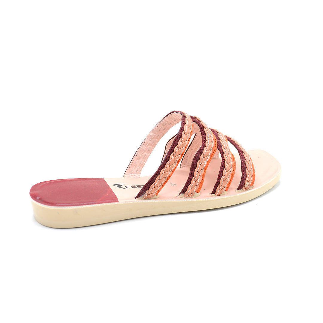 Multi Strap Textured Slides