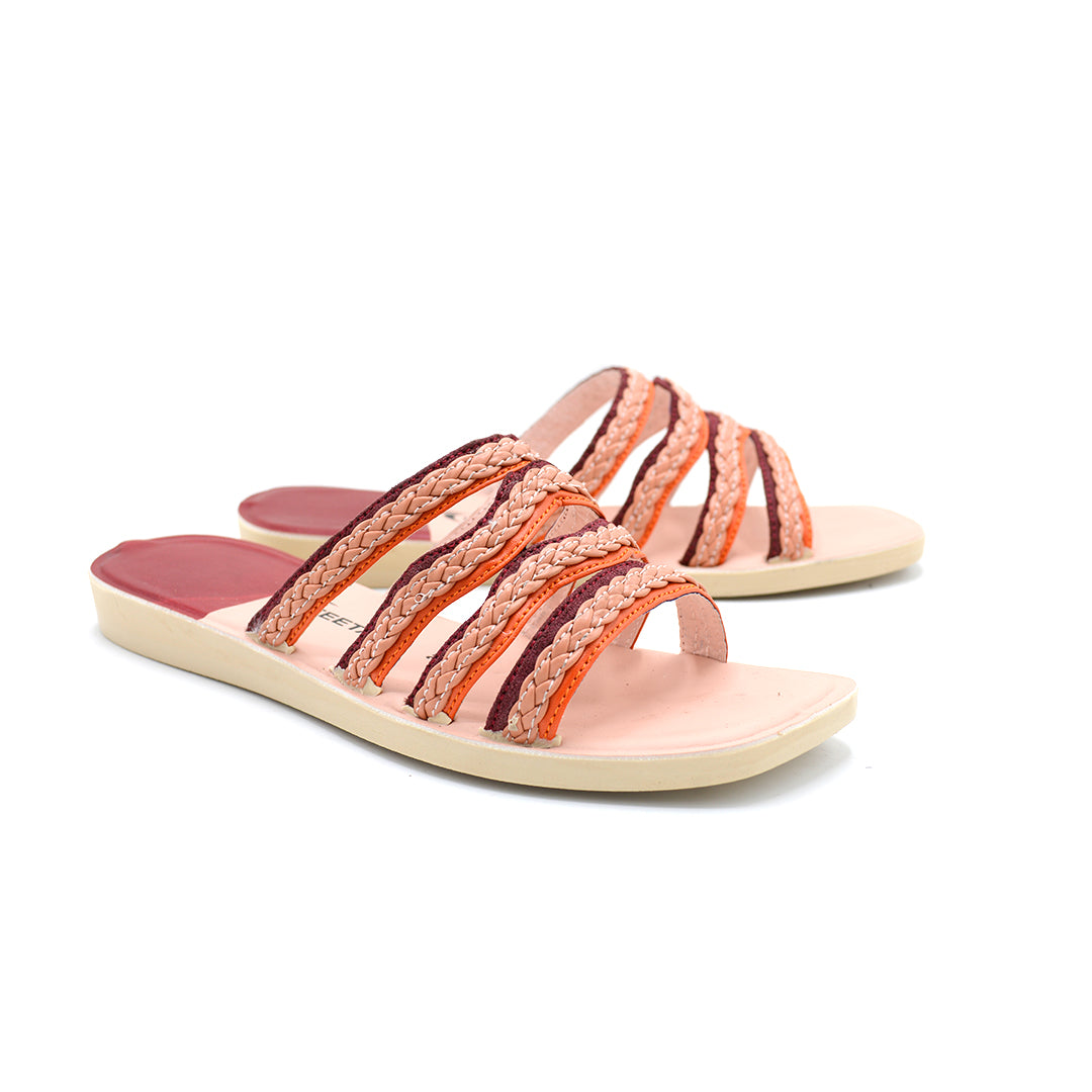 Multi Strap Textured Slides