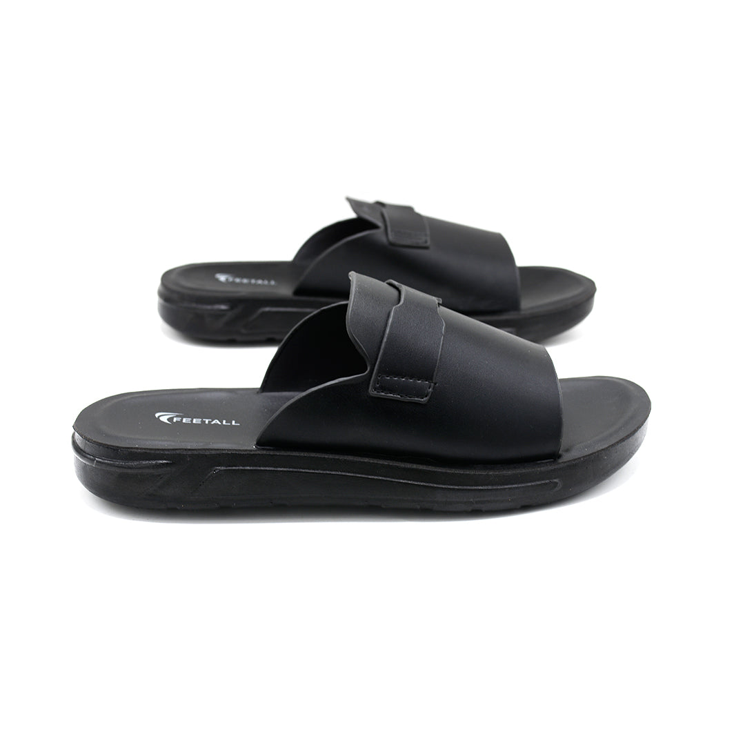 Men's Comfort Black Slide Sandals
