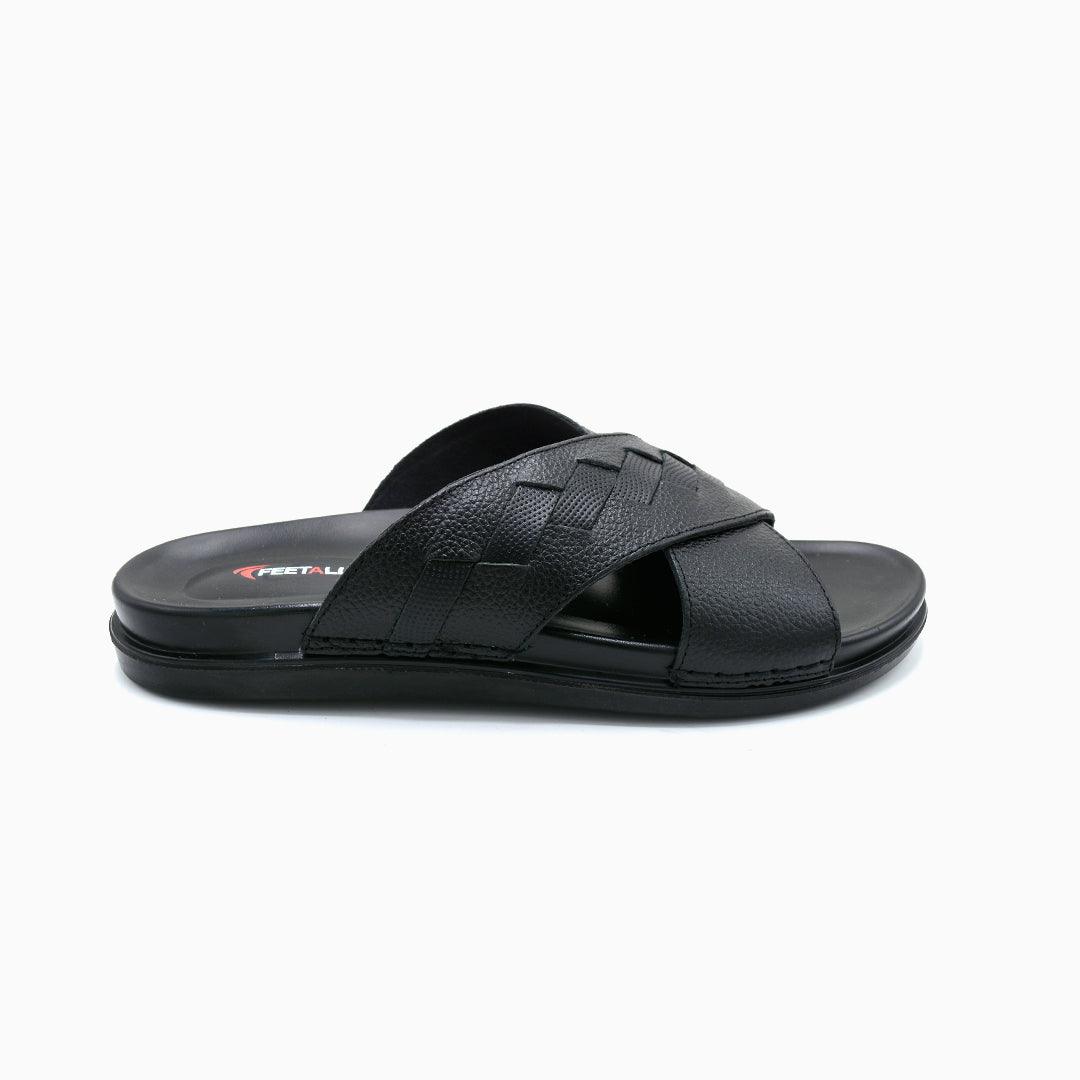 Woven Strap Comfort Slides