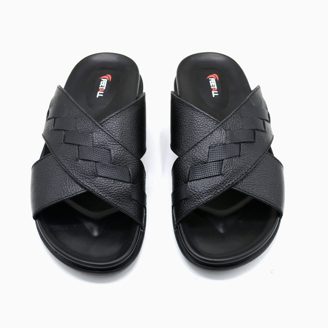 Woven Strap Comfort Slides