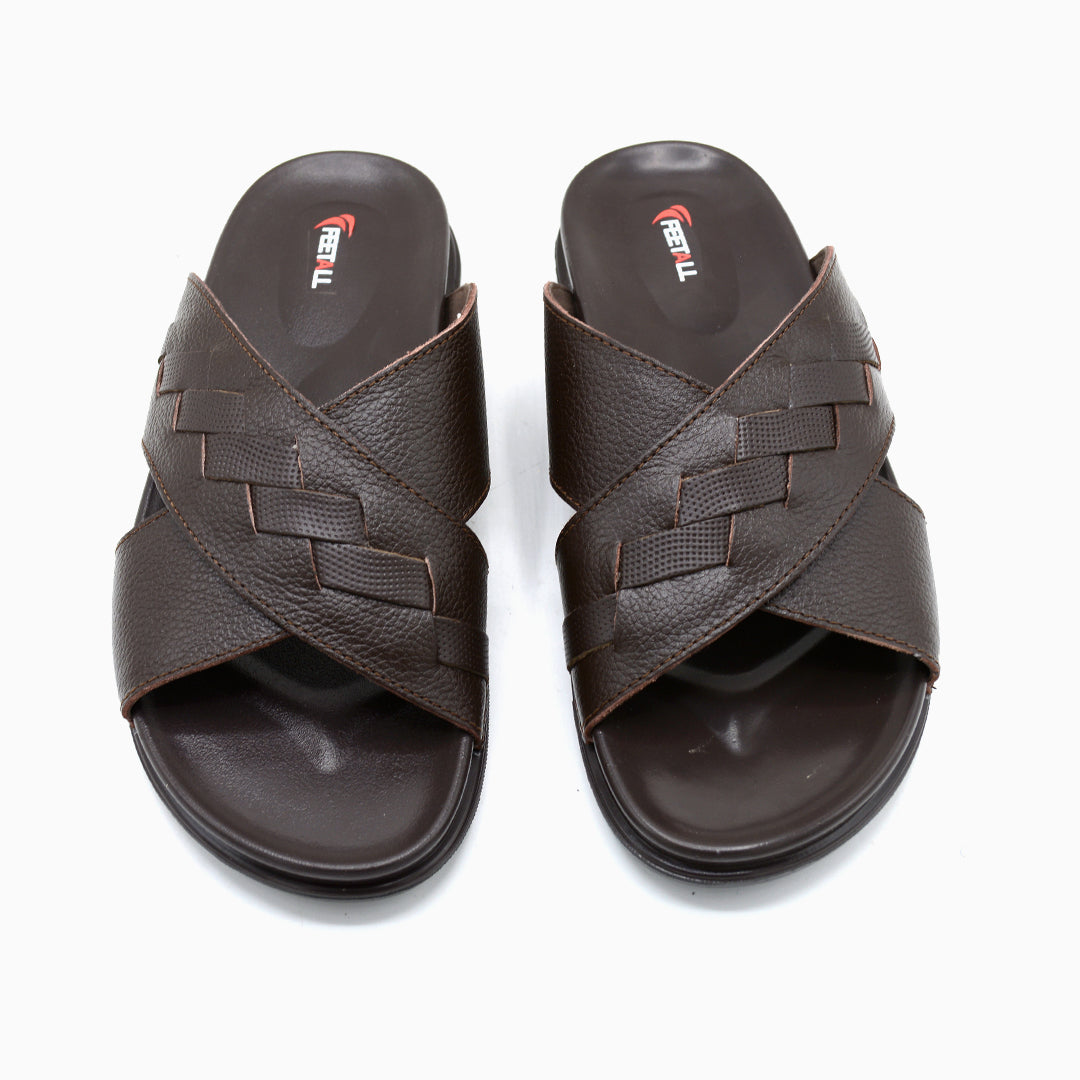 Woven Strap Comfort Slides