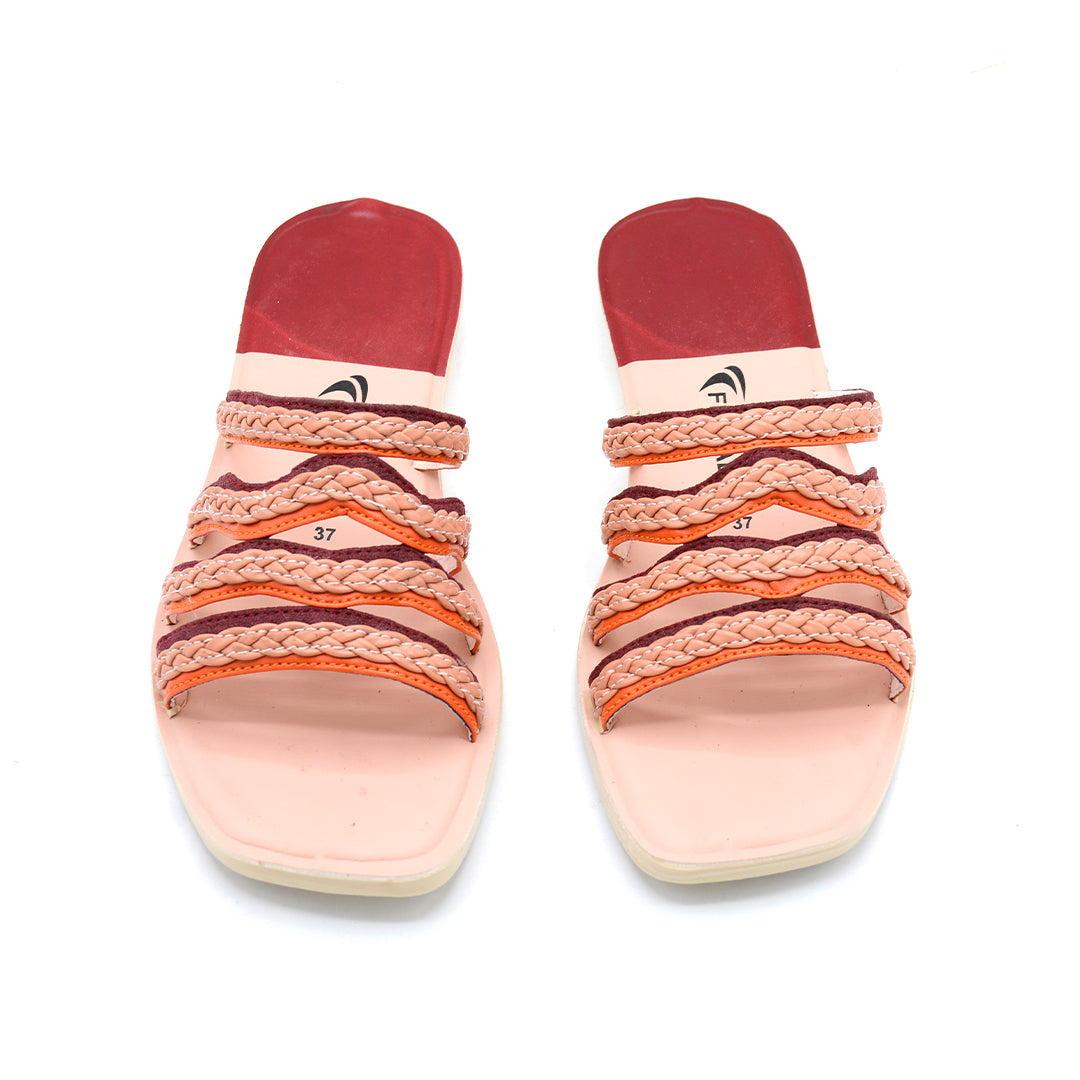 Multi Strap Textured Slides